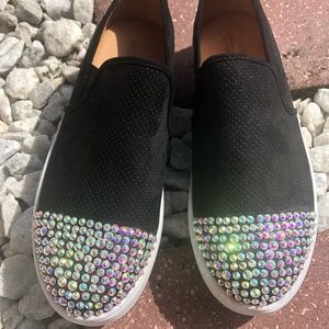 New Black Platform Cushion insole Canvas Sneakers